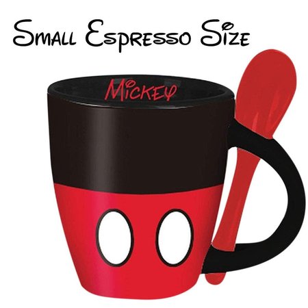 SMARTGIFTS Mickey Mouse Espreso Cups with Spoon SM1598542